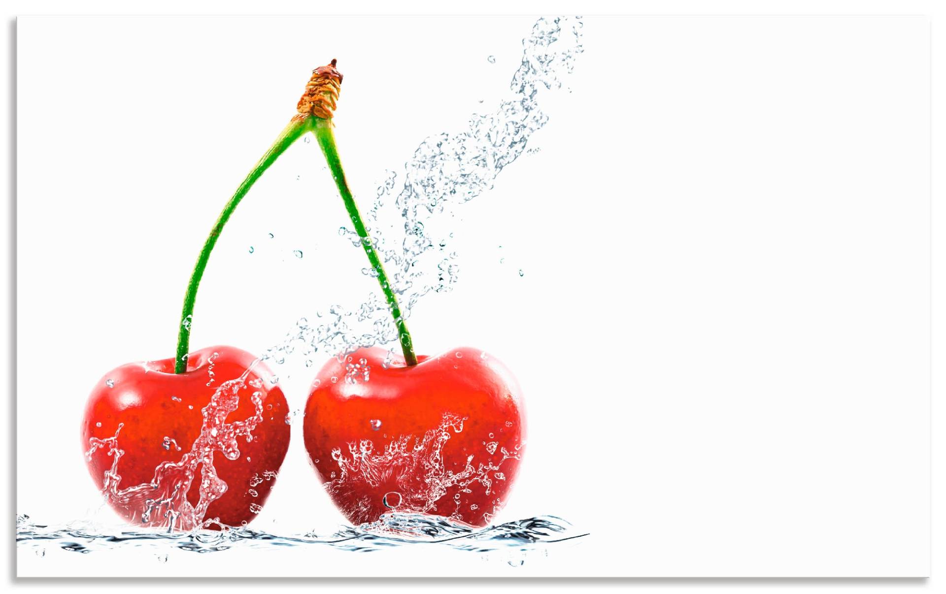 Artland Küchenrückwand »Kirschen mit Spritzwasser«, (1 tlg.), Alu Spritzschutz mit Klebeband, einfache Montage Artland Küchenrückwand »Kirschen mit Spritzwasser«, (1 tlg.), Alu Spritzschutz mit Klebeband, einfache Montage von Artland