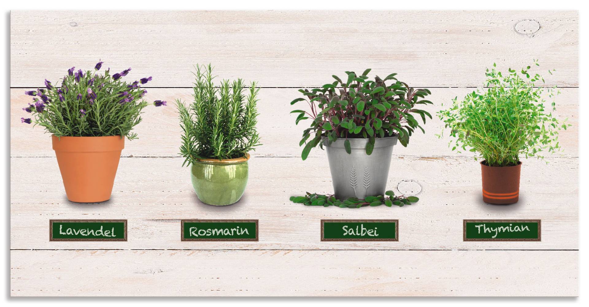 Artland Küchenrückwand »Lavendel Salbei Thymian Rosmarin Kräuter«, (1 tlg.), Alu Spritzschutz mit Klebeband, einfache Montage Artland Küchenrückwand »Lavendel Salbei Thymian Rosmarin Kräuter«, (1 tlg.), Alu Spritzschutz mit Klebeband, einfache Montage von Artland