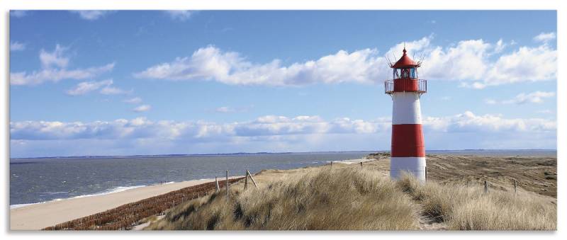 Artland Küchenrückwand »Leuchtturm Sylt«, (1 tlg.), Alu Spritzschutz mit Klebeband, einfache Montage von Artland