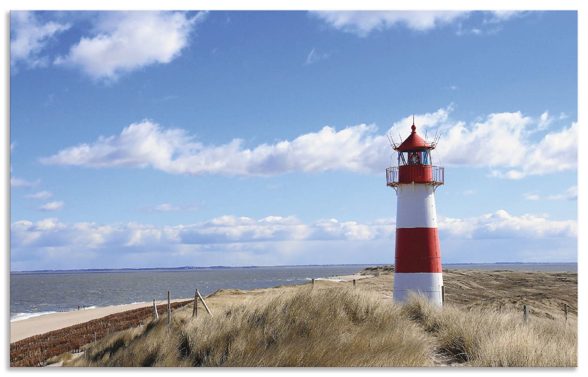 Artland Küchenrückwand »Leuchtturm Sylt«, (1 tlg.), Alu Spritzschutz mit Klebeband, einfache Montage von Artland