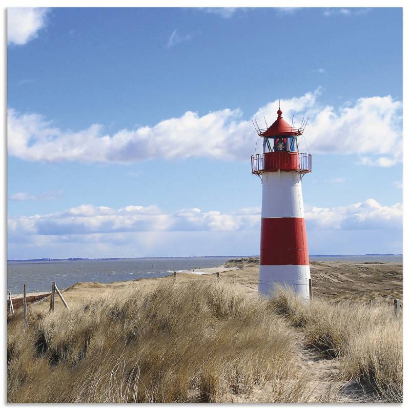 Artland Küchenrückwand »Leuchtturm Sylt«, (1 tlg.), Alu Spritzschutz mit Klebeband, einfache Montage von Artland