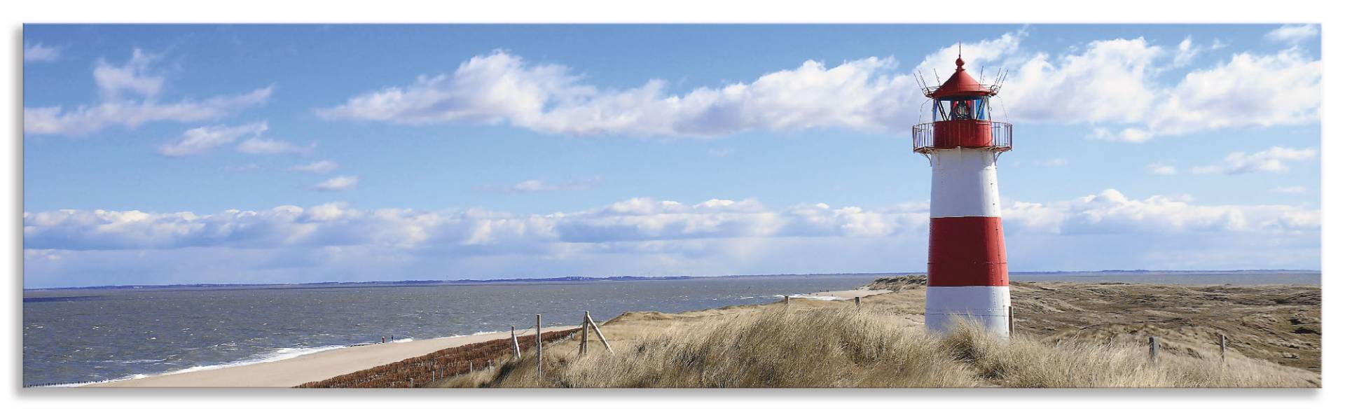 Artland Küchenrückwand »Leuchtturm Sylt«, (1 tlg.), Alu Spritzschutz mit Klebeband, einfache Montage von Artland