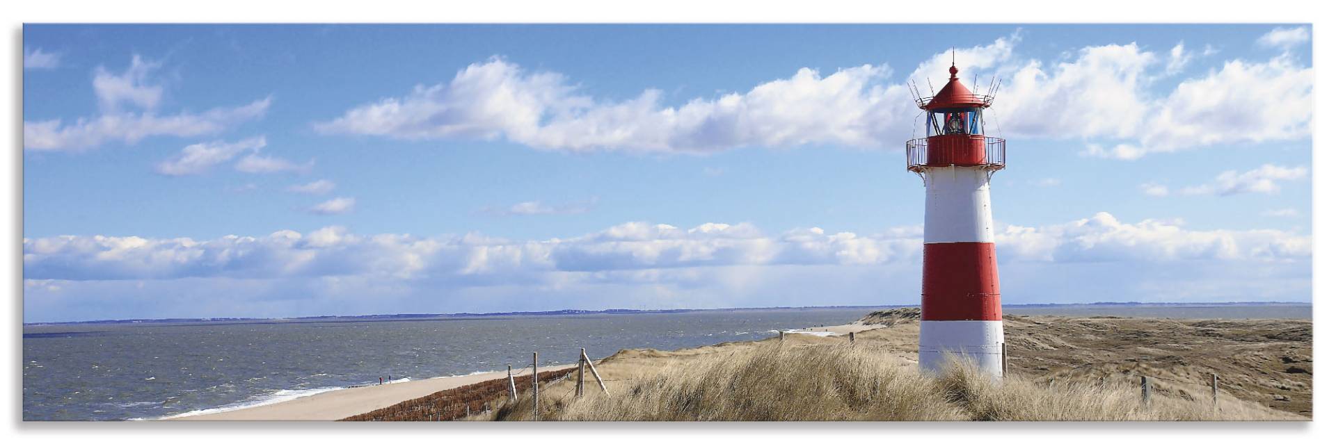 Artland Küchenrückwand »Leuchtturm Sylt«, (1 tlg.), Alu Spritzschutz mit Klebeband, einfache Montage von Artland