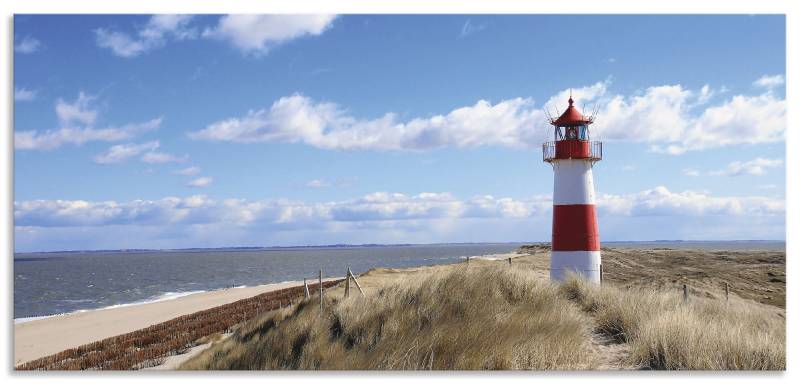 Artland Küchenrückwand »Leuchtturm Sylt«, (1 tlg.), Alu Spritzschutz mit Klebeband, einfache Montage von Artland