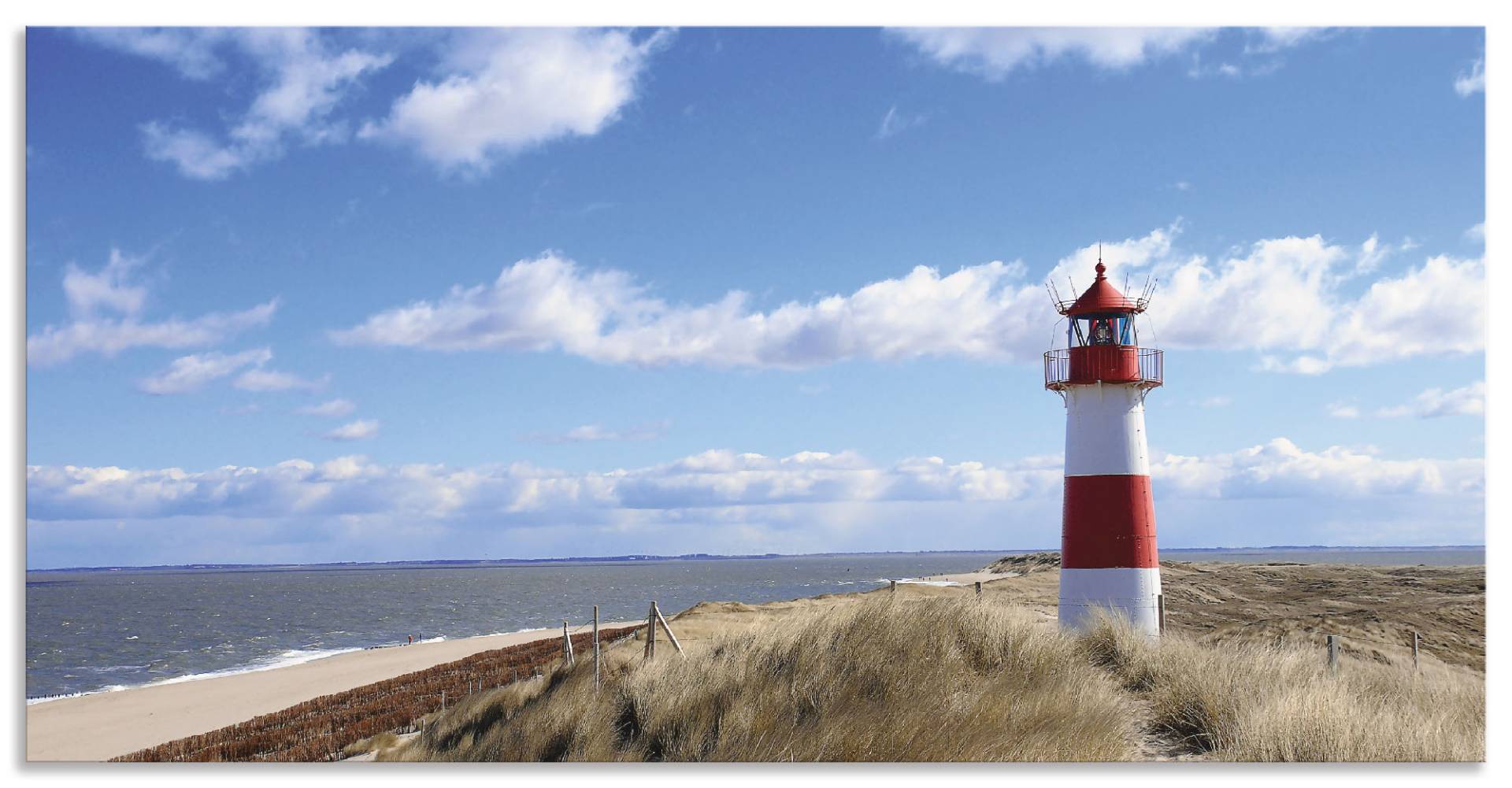 Artland Küchenrückwand »Leuchtturm Sylt«, (1 tlg.), Alu Spritzschutz mit Klebeband, einfache Montage von Artland