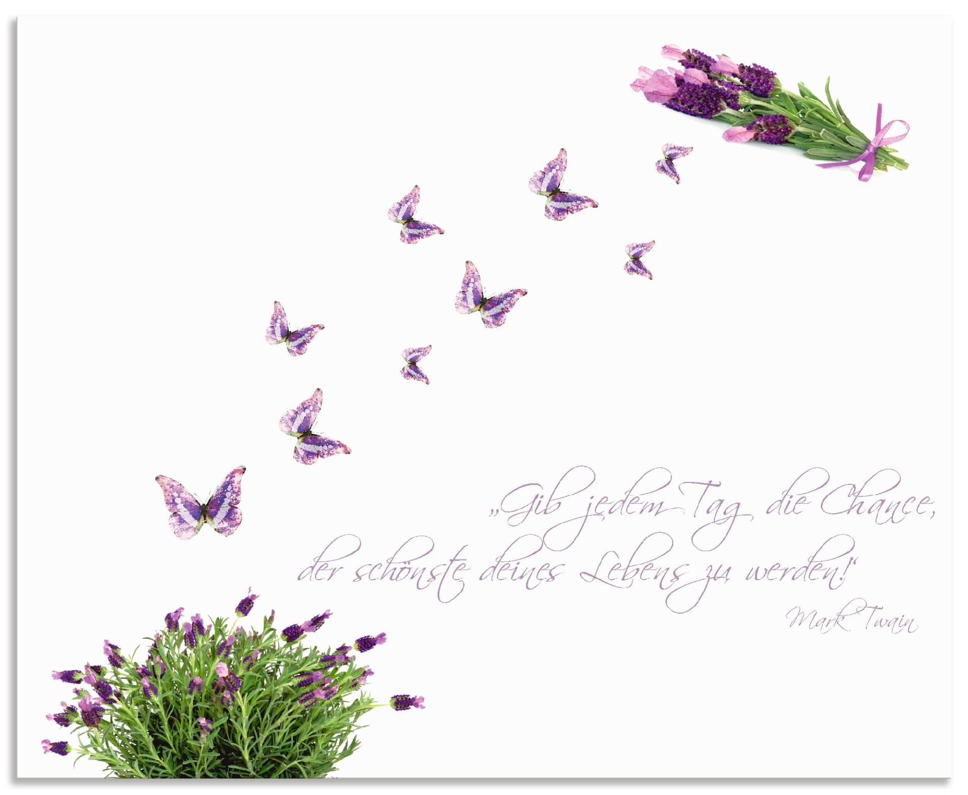 Artland Küchenrückwand »Lila Schmetterlinge an Lavendel«, (1 tlg.), Alu Spritzschutz mit Klebeband, einfache Montage Artland Küchenrückwand »Lila Schmetterlinge an Lavendel«, (1 tlg.), Alu Spritzschutz mit Klebeband, einfache Montage von Artland
