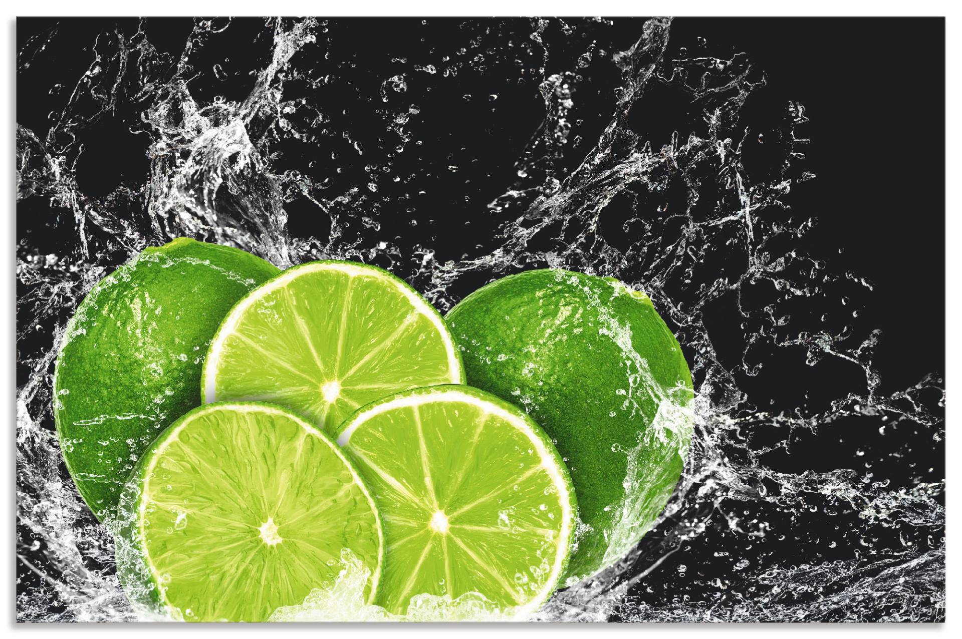 Artland Küchenrückwand »Limone mit Spritzwasser«, (1 tlg.), Alu Spritzschutz mit Klebeband, einfache Montage Artland Küchenrückwand »Limone mit Spritzwasser«, (1 tlg.), Alu Spritzschutz mit Klebeband, einfache Montage von Artland