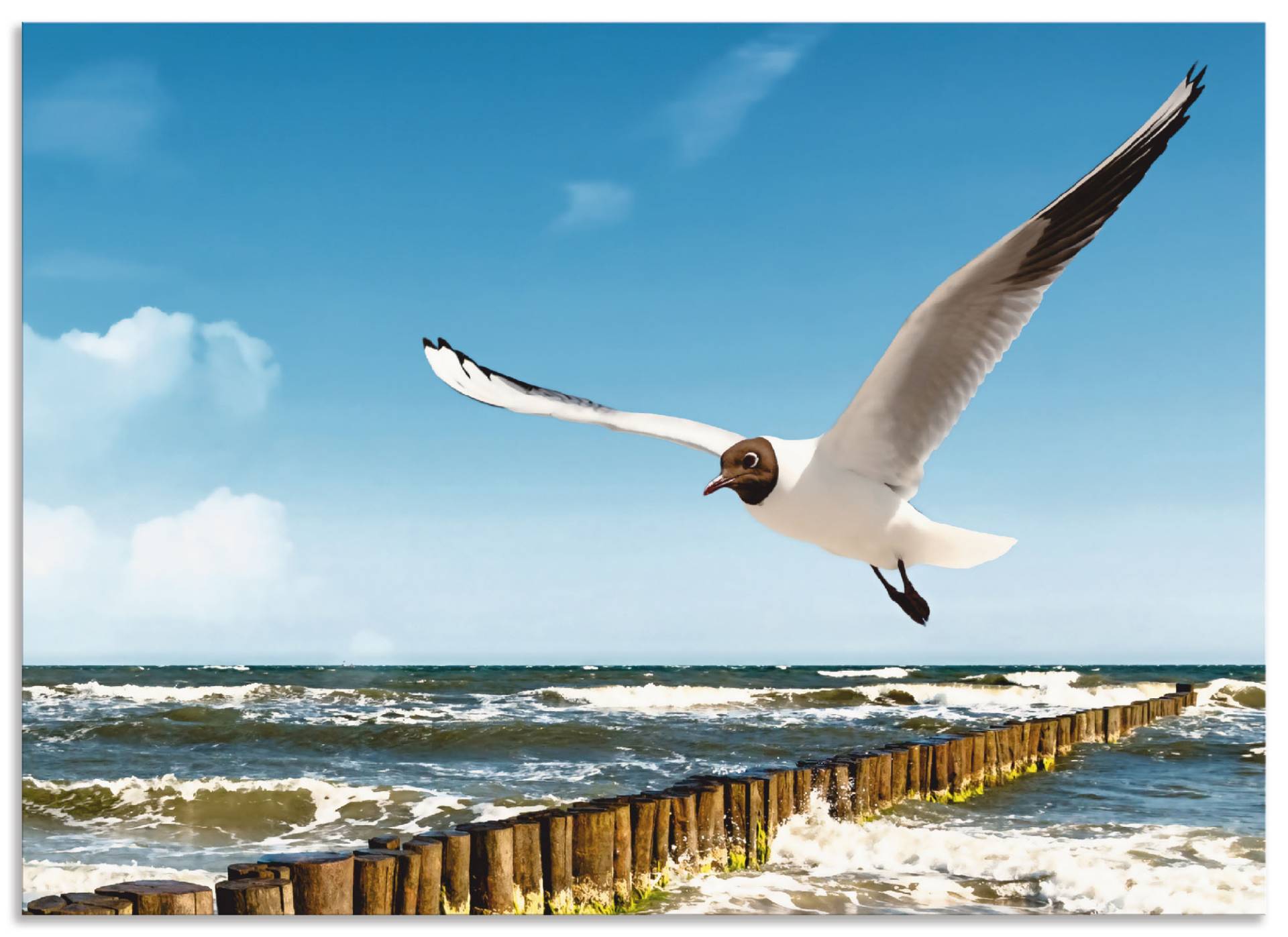 Artland Küchenrückwand »Ostsee«, (1 tlg.), Alu Spritzschutz mit Klebeband, einfache Montage von Artland