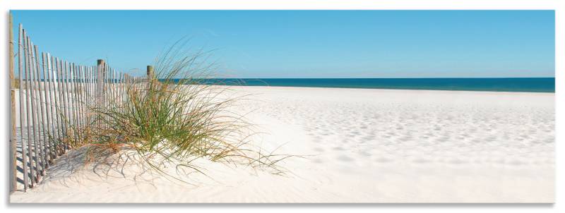 Artland Küchenrückwand »Schöne Sanddüne mit Gräsern und Zaun«, (1 tlg.), Alu Spritzschutz mit Klebeband, einfache Montage von Artland