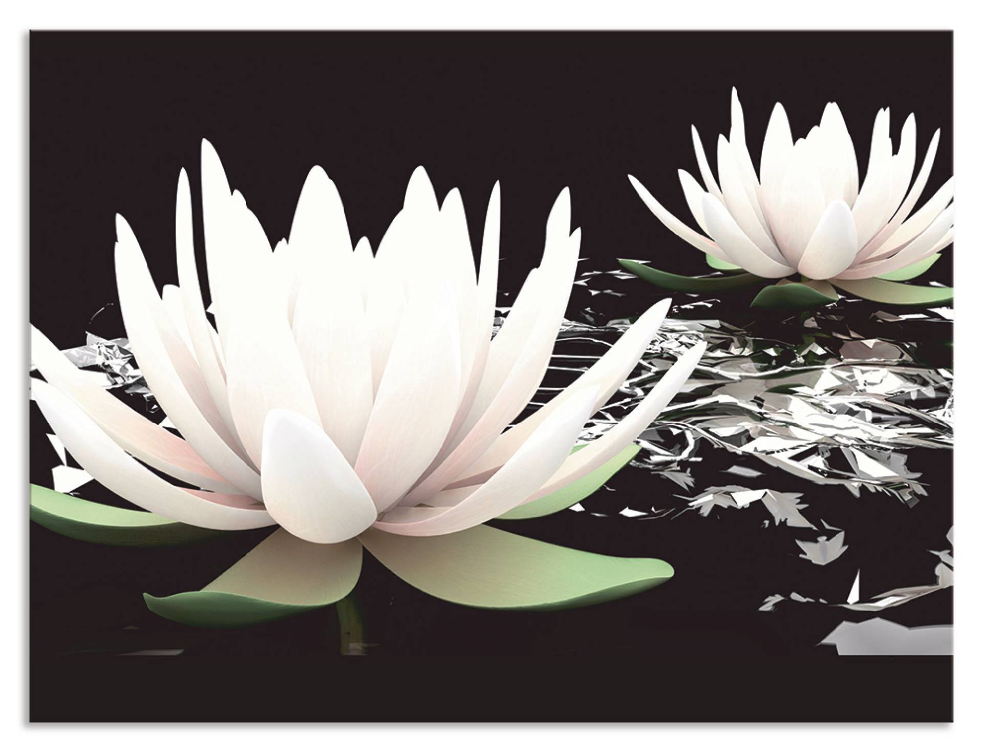 Artland Küchenrückwand »Zwei Lotusblumen auf dem Wasser«, (1 tlg.), Alu Spritzschutz mit Klebeband, einfache Montage Artland Küchenrückwand »Zwei Lotusblumen auf dem Wasser«, (1 tlg.), Alu Spritzschutz mit Klebeband, einfache Montage von Artland