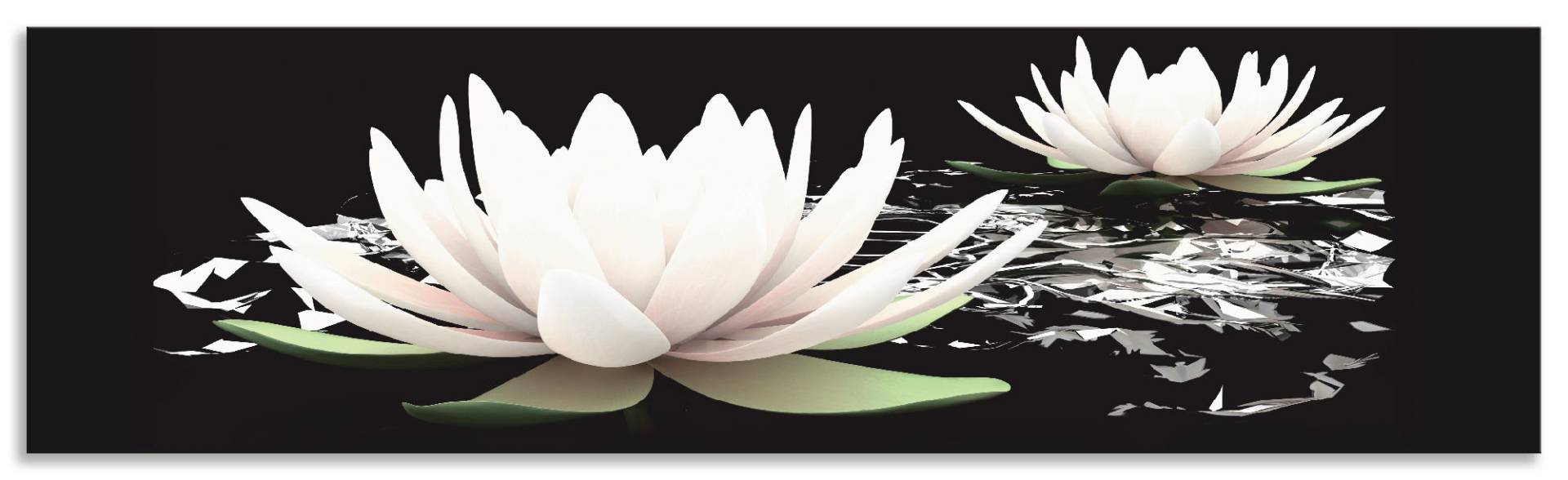 Artland Küchenrückwand »Zwei Lotusblumen auf dem Wasser«, (1 tlg.), Alu Spritzschutz mit Klebeband, einfache Montage Artland Küchenrückwand »Zwei Lotusblumen auf dem Wasser«, (1 tlg.), Alu Spritzschutz mit Klebeband, einfache Montage von Artland