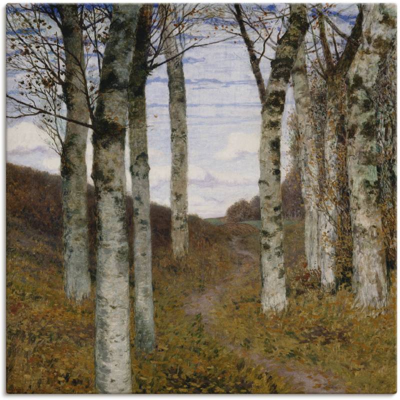 Artland Kunstdruck »Birken im Herbst. Um 1898«, Wiesen & Bäume, (1 St.), als Alubild, Leinwandbild, Wandaufkleber oder Poster in versch. Grössen von Artland