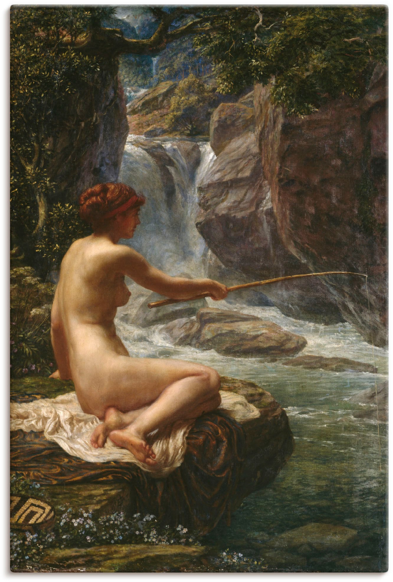 Artland Kunstdruck »Flussnymphe, 1914.«, Bilder von Frauen, (1 St.), als Alubild, Leinwandbild, Wandaufkleber oder Poster in versch. Grössen von Artland