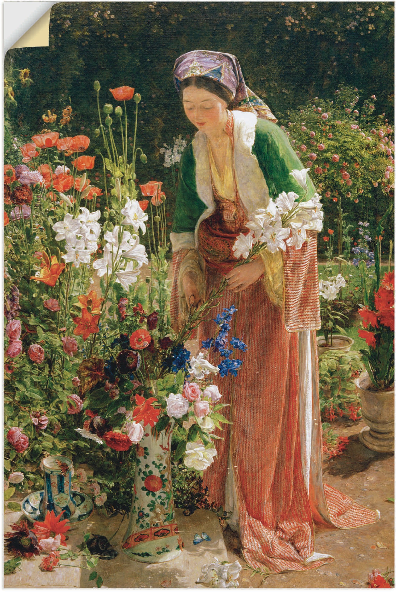 Artland Kunstdruck »Im Garten des Beis«, Bilder von Frauen, (1 St.), als Alubild, Leinwandbild, Wandaufkleber oder Poster in versch. Grössen von Artland