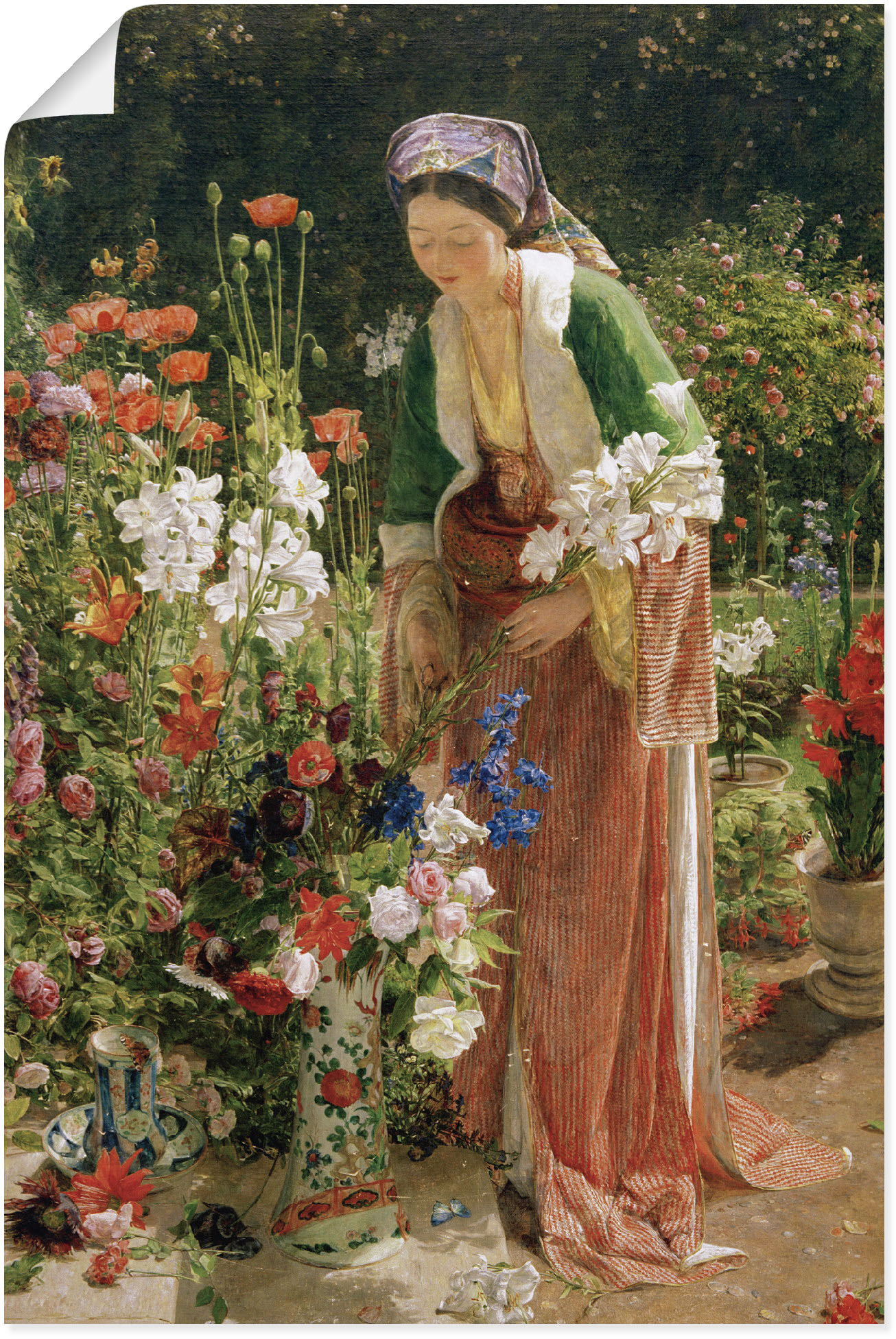 Artland Kunstdruck »Im Garten des Beis«, Bilder von Frauen, (1 St.), als Alubild, Leinwandbild, Wandaufkleber oder Poster in versch. Grössen von Artland