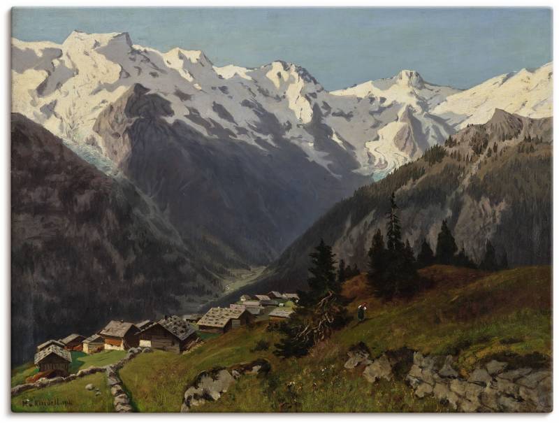 Artland Kunstdruck »Mürren im Berner Oberland, Schweiz. 1913«, Berge & Alpenbilder, (1 St.), als Alubild, Leinwandbild, Wandaufkleber oder Poster in versch. Grössen von Artland