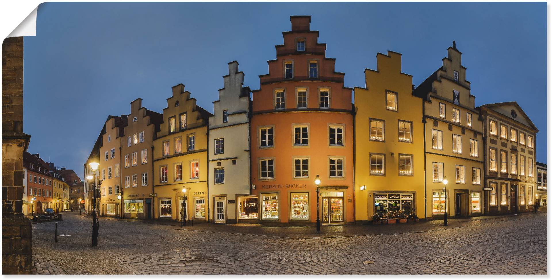 Artland Leinwandbild »Altstadt Osnabrück«, Deutschland, (1 St.), auf Keilrahmen gespannt von Artland