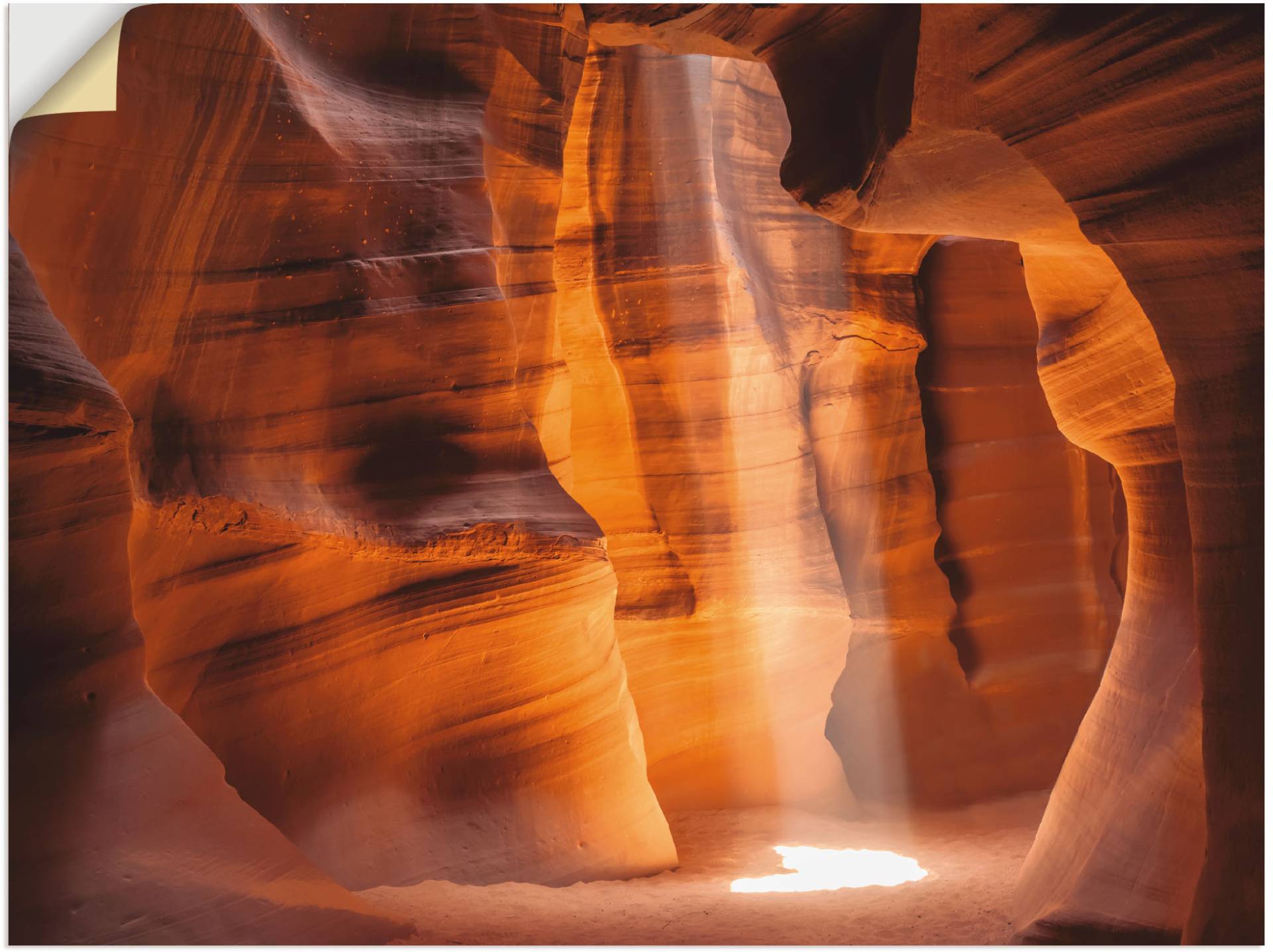 Artland Leinwandbild »Antelope Canyon Lichtsäule II«, Amerika, (1 St.), auf Keilrahmen gespannt von Artland