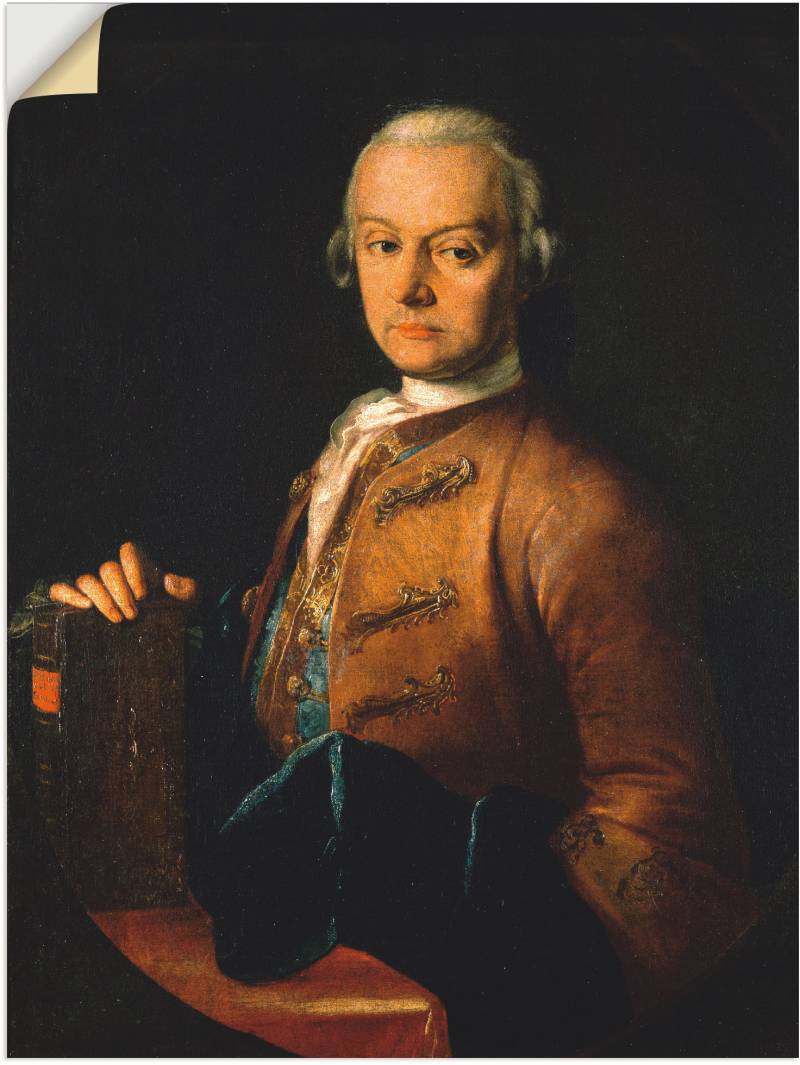 Artland Leinwandbild »Bildnis Leopold Mozart. Um 1765«, Menschen, (1 St.), auf Keilrahmen gespannt von Artland