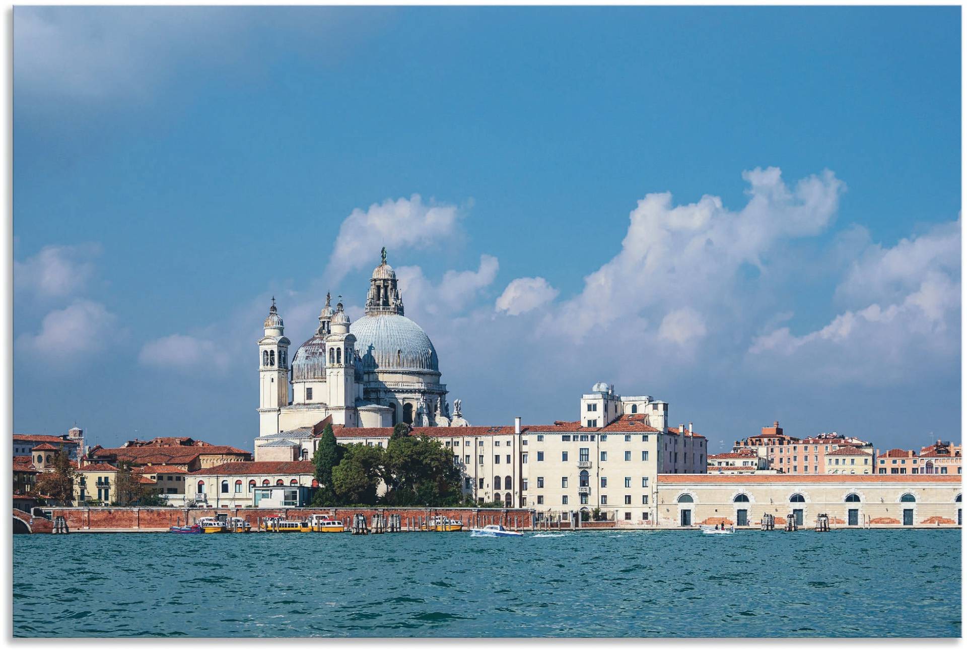 Artland Leinwandbild »Blick auf historische Gebäude Venedig II«, Venedig, (1 St.), auf Keilrahmen gespannt von Artland