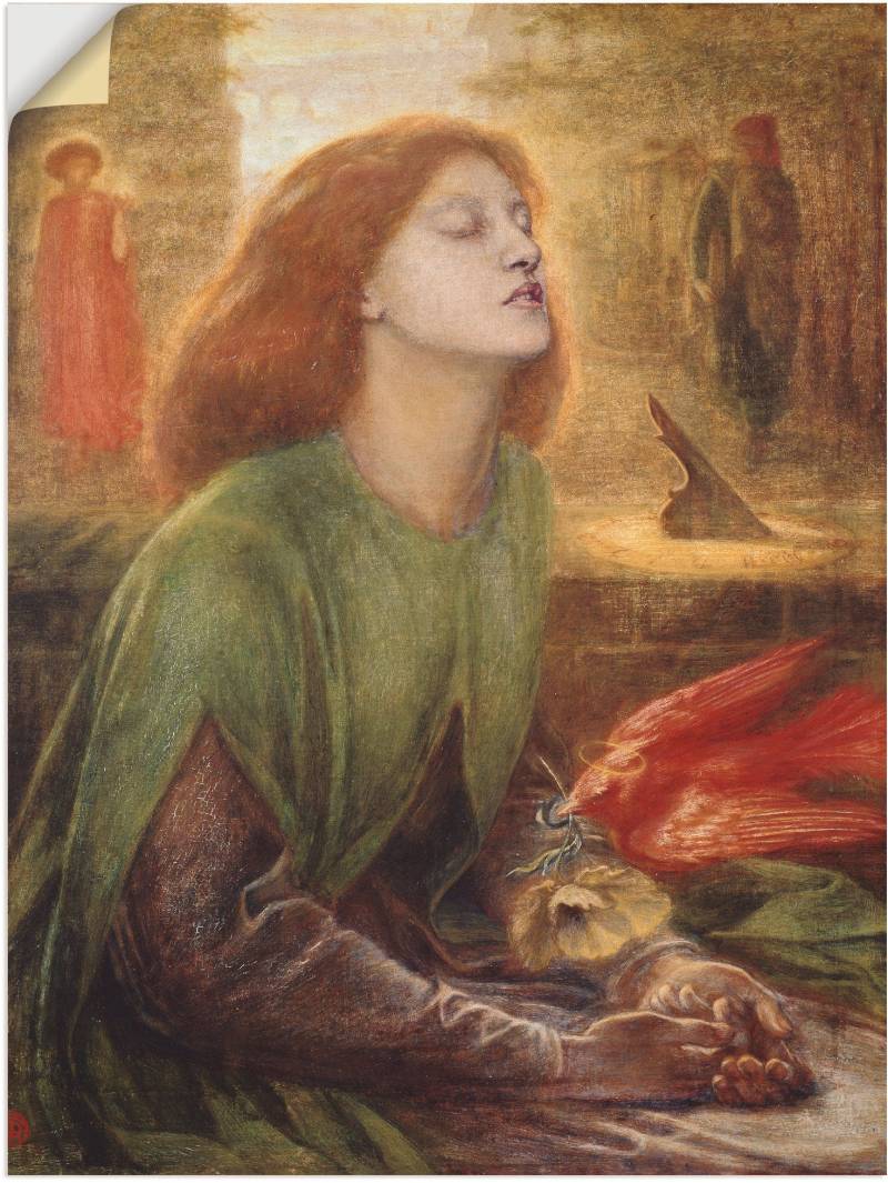 Artland Leinwandbild »Die betende Beatrice. 1863.«, Frau, (1 St.), auf Keilrahmen gespannt von Artland