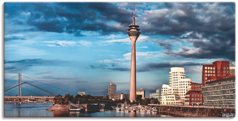 Artland Leinwandbild »Düsseldorf Skyline I«, Deutschland, (1 St.), auf Keilrahmen gespannt von Artland