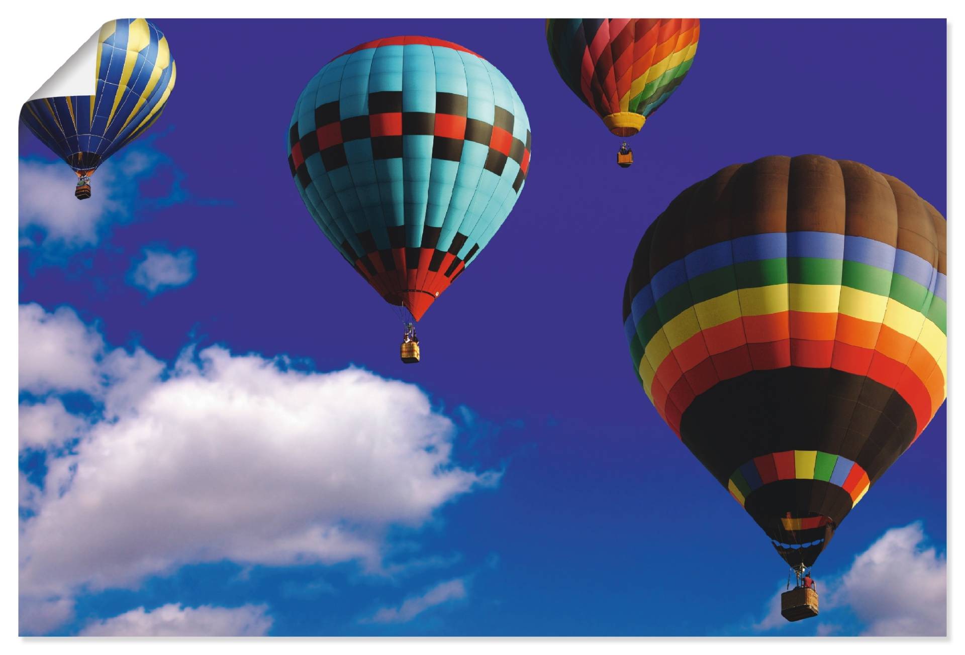 Artland Leinwandbild »Heissluftballons am Himmel«, Ballonfahren, (1 St.), auf Keilrahmen gespannt von Artland