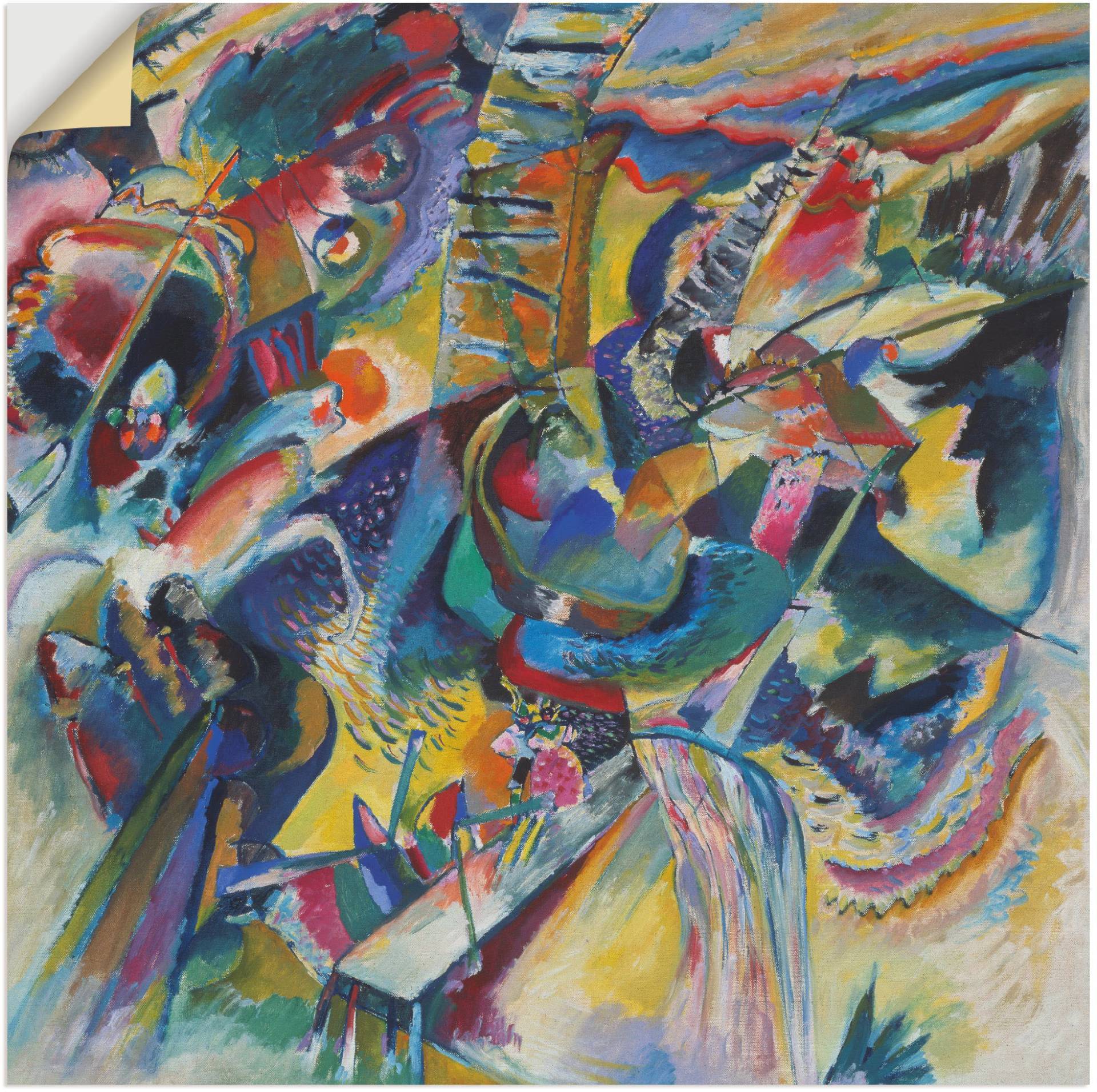 Artland Leinwandbild »Improvisation Klamm. 1914«, Gegenstandslos, (1 St.), auf Keilrahmen gespannt von Artland