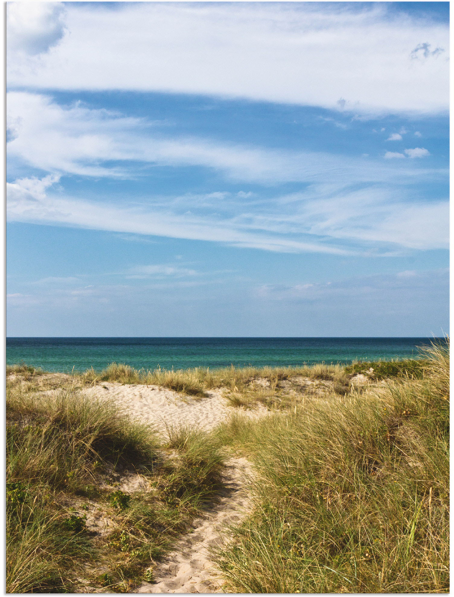 Artland Leinwandbild »In den Dünen Dänemarks I«, Strand, (1 St.), auf Keilrahmen gespannt von Artland