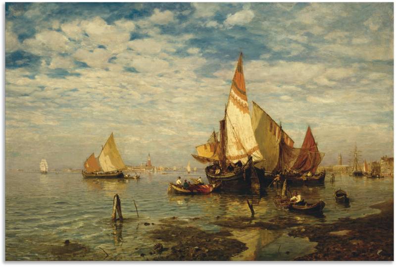 Artland Leinwandbild »In der Lagune bei Venedig«, Bilder von Booten & Schiffen, (1 St.), auf Keilrahmen gespannt von Artland