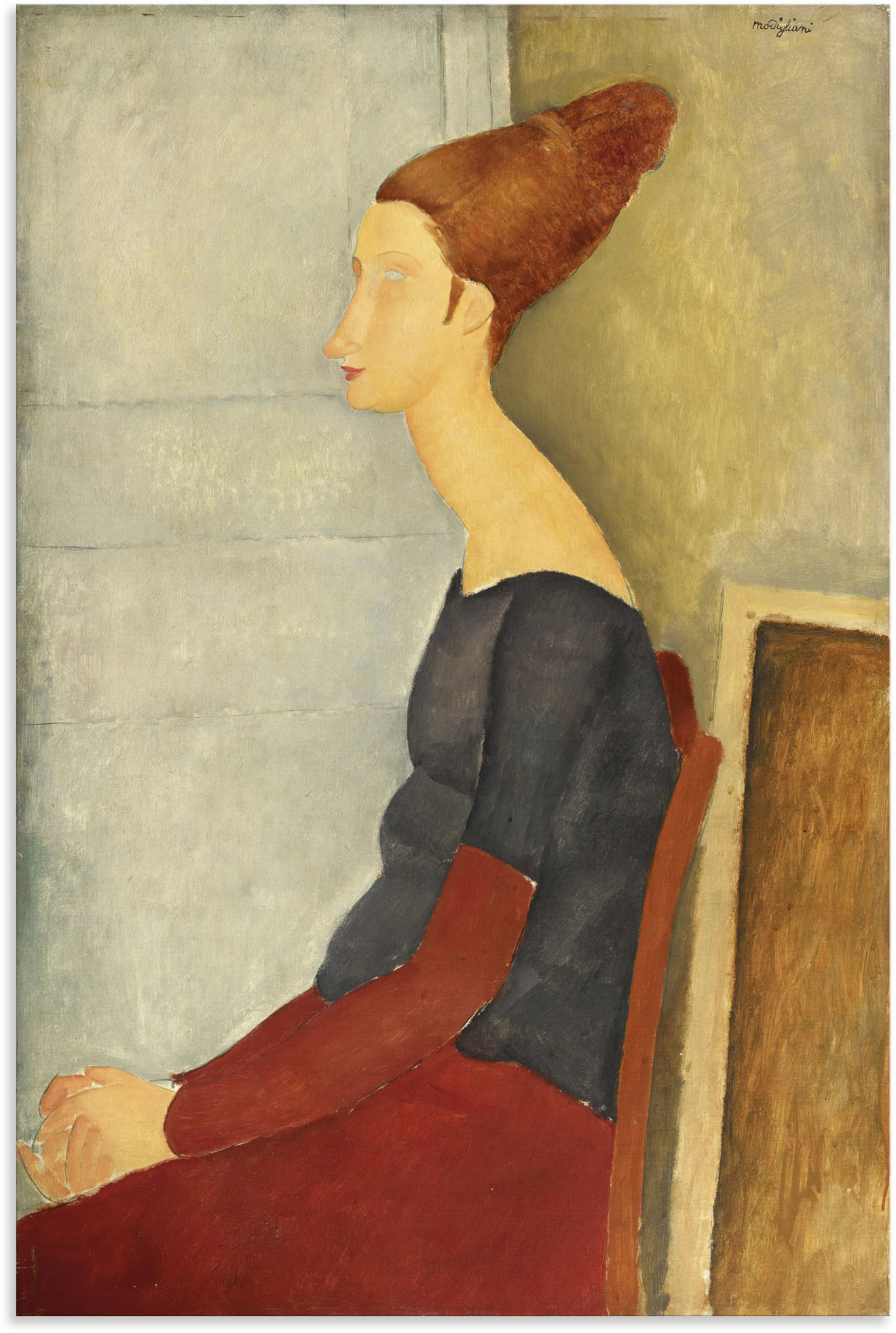 Artland Leinwandbild »Jeanne Hébuterne mit Henna. 1918«, Bilder von Frauen, (1 St.), auf Keilrahmen gespannt von Artland