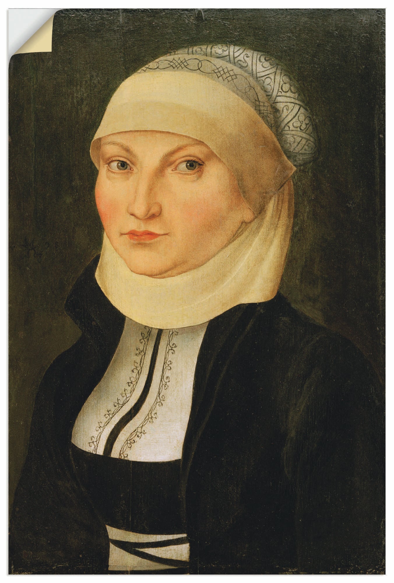 Artland Leinwandbild »Katharina von Bora«, Portrait, (1 St.), auf Keilrahmen gespannt von Artland