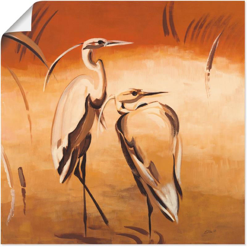 Artland Leinwandbild »Kraniche«, Vögel, (1 St.), auf Keilrahmen gespannt von Artland