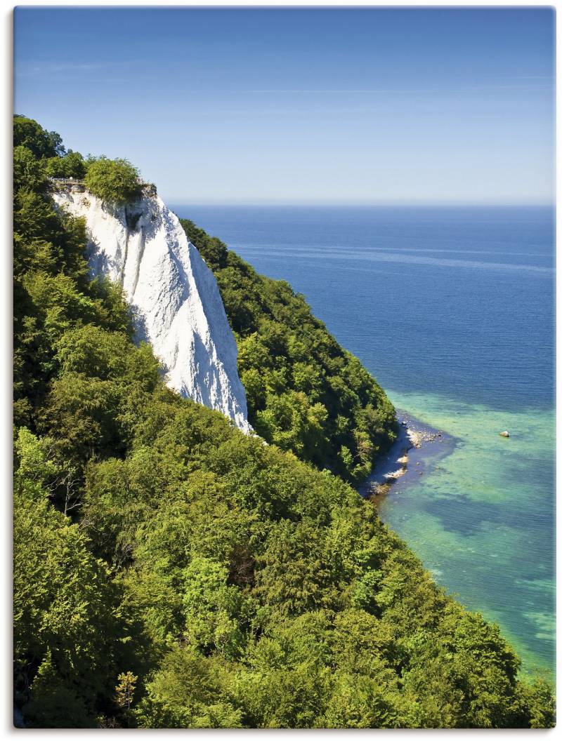 Artland Leinwandbild »Kreidefelsen Insel Rügen I«, Küste, (1 St.), auf Keilrahmen gespannt von Artland