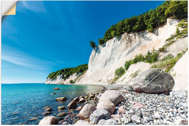 Artland Leinwandbild »Kreidefelsen auf der Insel Rügen 2«, Küste, (1 St.), auf Keilrahmen gespannt von Artland