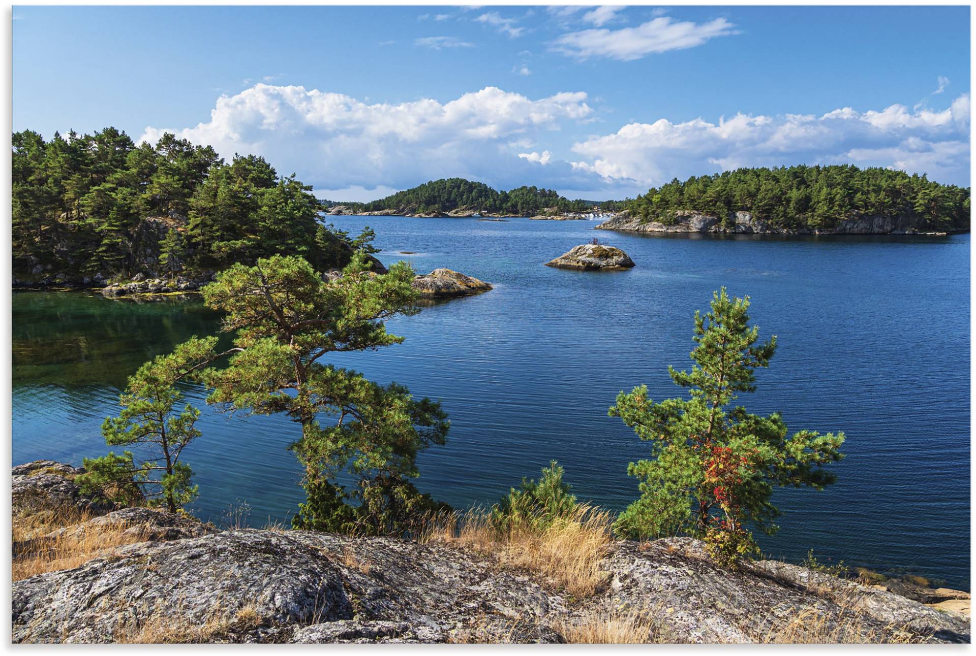 Artland Leinwandbild »Landschaft, Halbinsel Riveneset Norwegen«, Küstenbilder, (1 St.), auf Keilrahmen gespannt von Artland