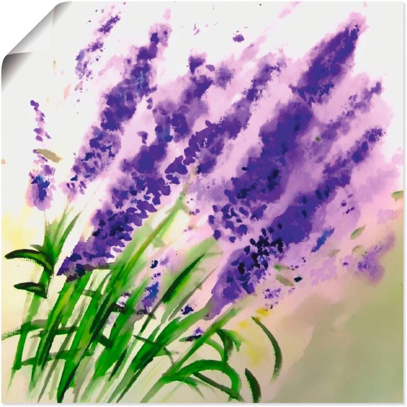 Artland Leinwandbild »Lavendel-aquarell«, Blumen, (1 St.), auf Keilrahmen gespannt von Artland