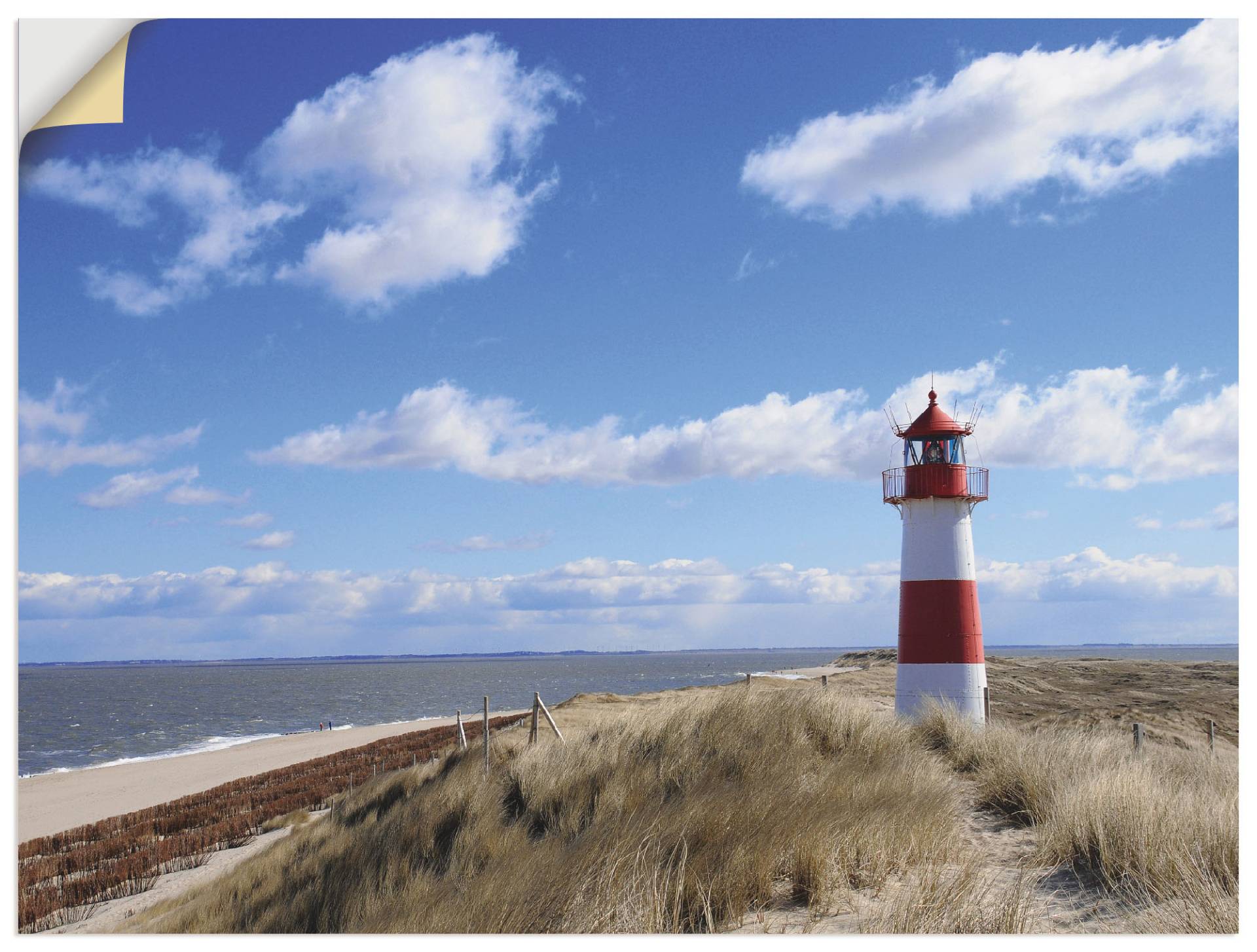 Artland Leinwandbild »Leuchtturm Sylt«, Gebäude, (1 St.), auf Keilrahmen gespannt von Artland