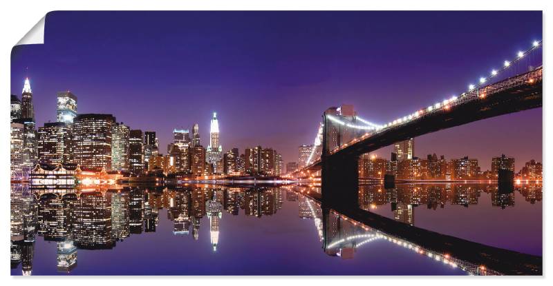 Artland Leinwandbild »New York Skyline«, Amerika, (1 St.), auf Keilrahmen gespannt von Artland