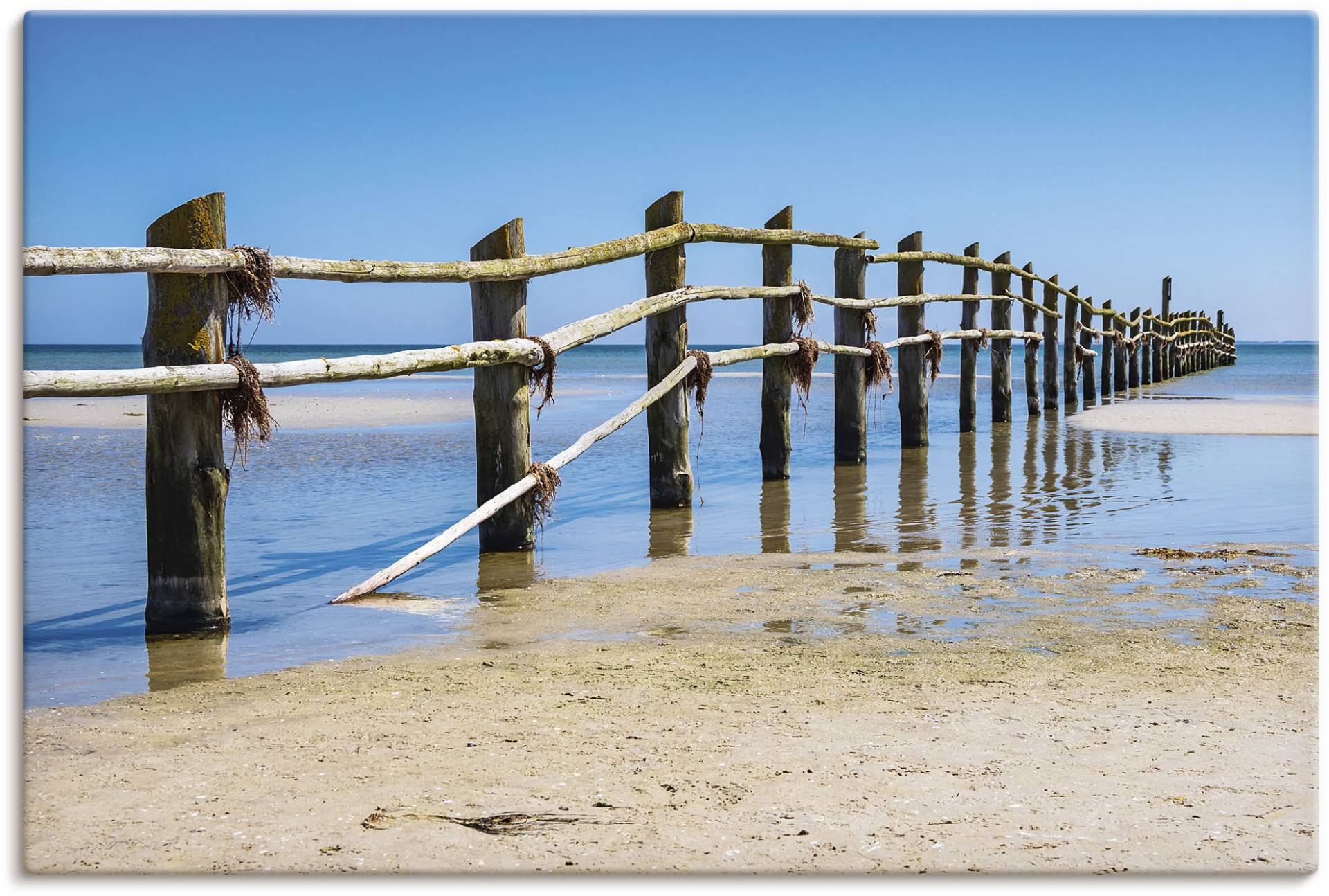 Artland Leinwandbild »Ostseeküste auf dem Fischland-Darss«, Strand, (1 St.), auf Keilrahmen gespannt von Artland