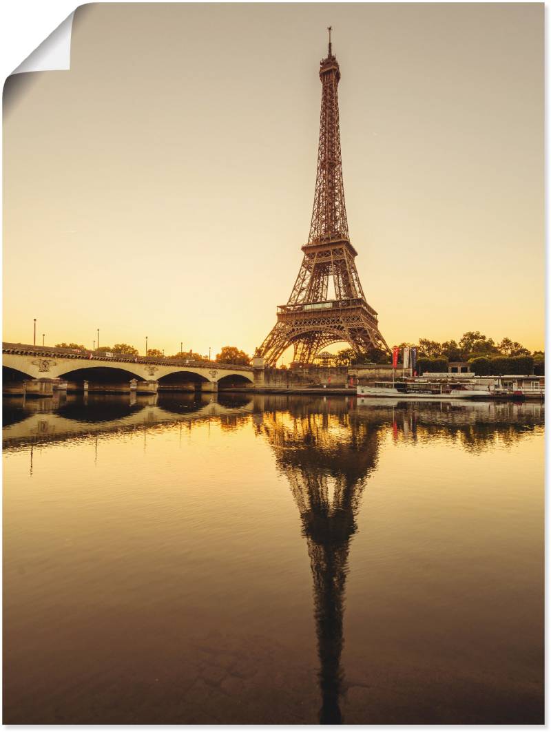 Artland Leinwandbild »Paris Eiffelturm V«, Gebäude, (1 St.), auf Keilrahmen gespannt von Artland