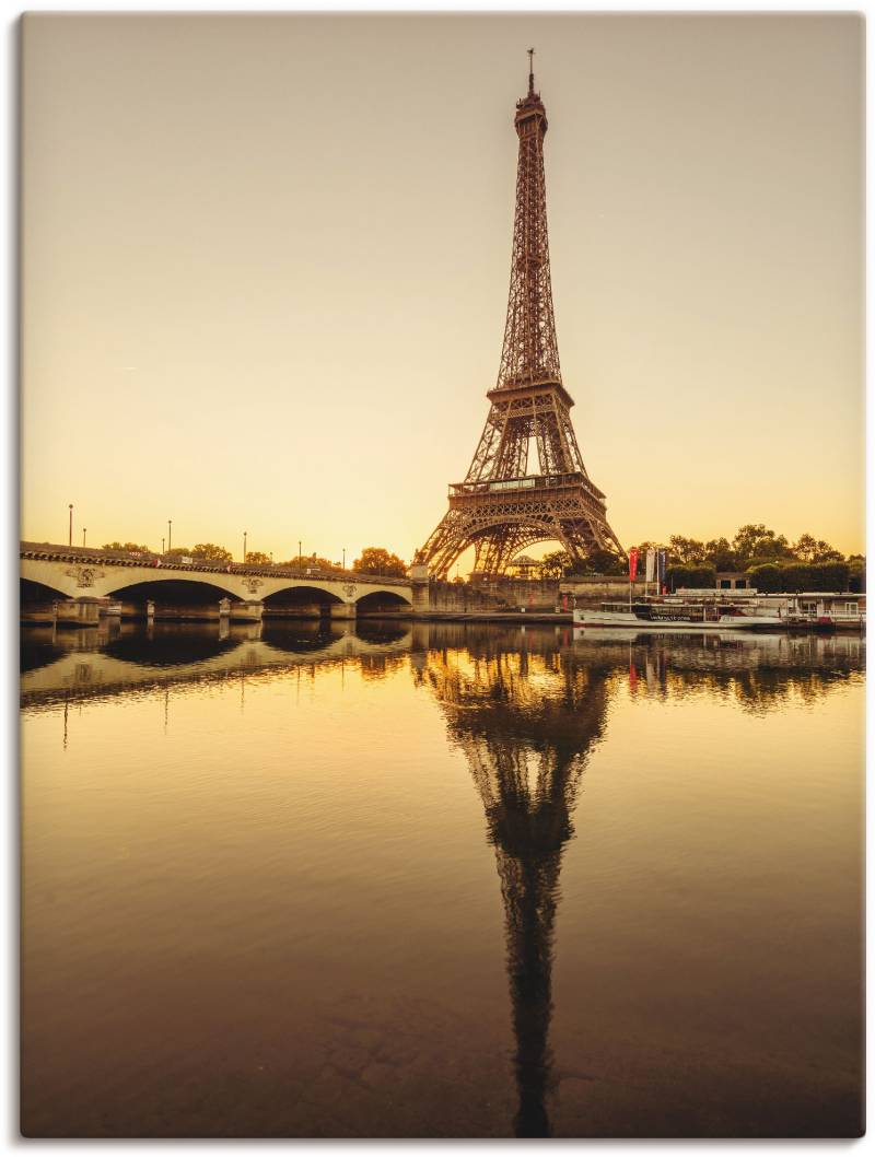 Artland Leinwandbild »Paris Eiffelturm V«, Gebäude, (1 St.), auf Keilrahmen gespannt von Artland