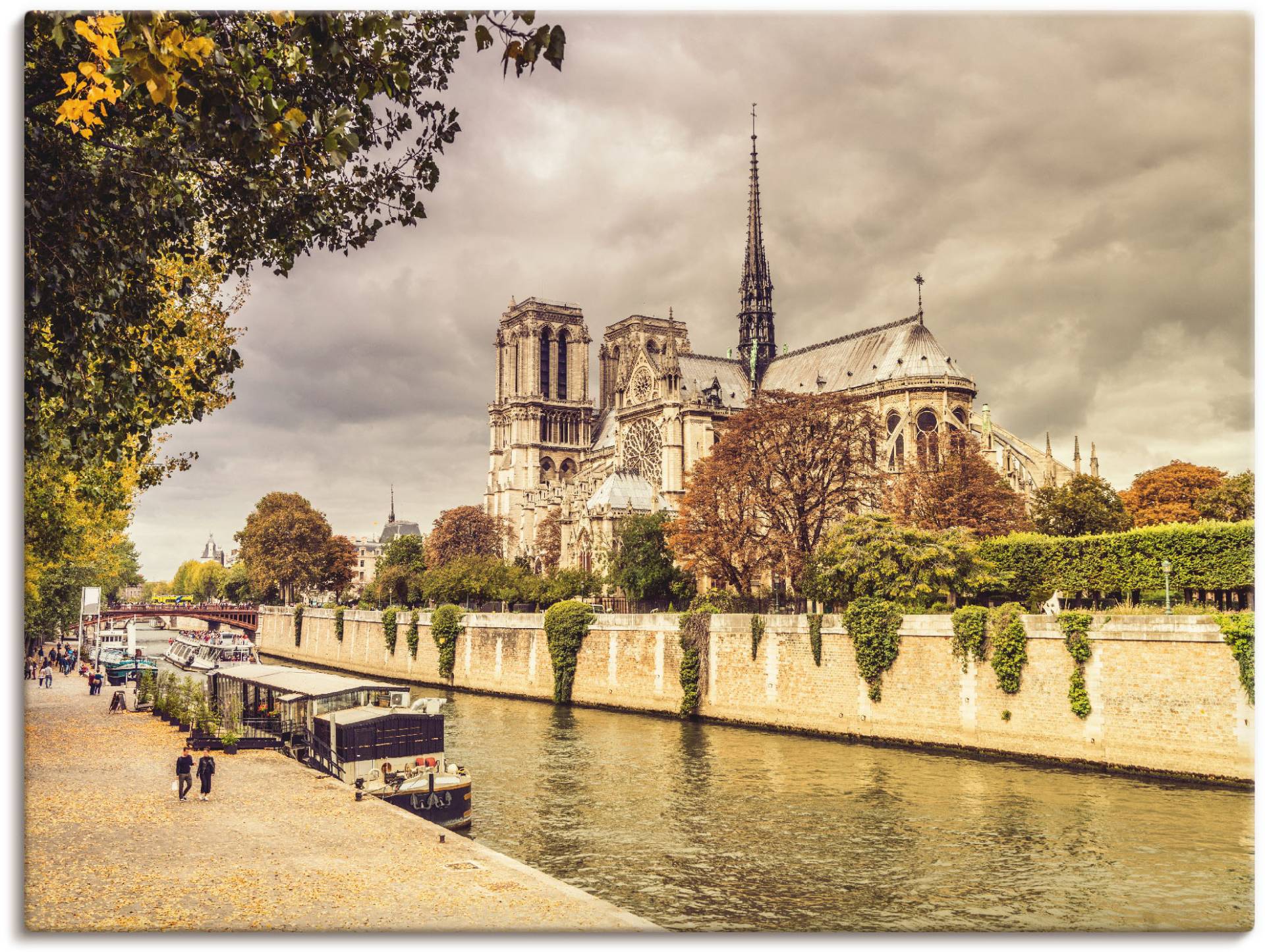 Artland Leinwandbild »Paris Notre-Dame I«, Frankreich, (1 St.), auf Keilrahmen gespannt von Artland