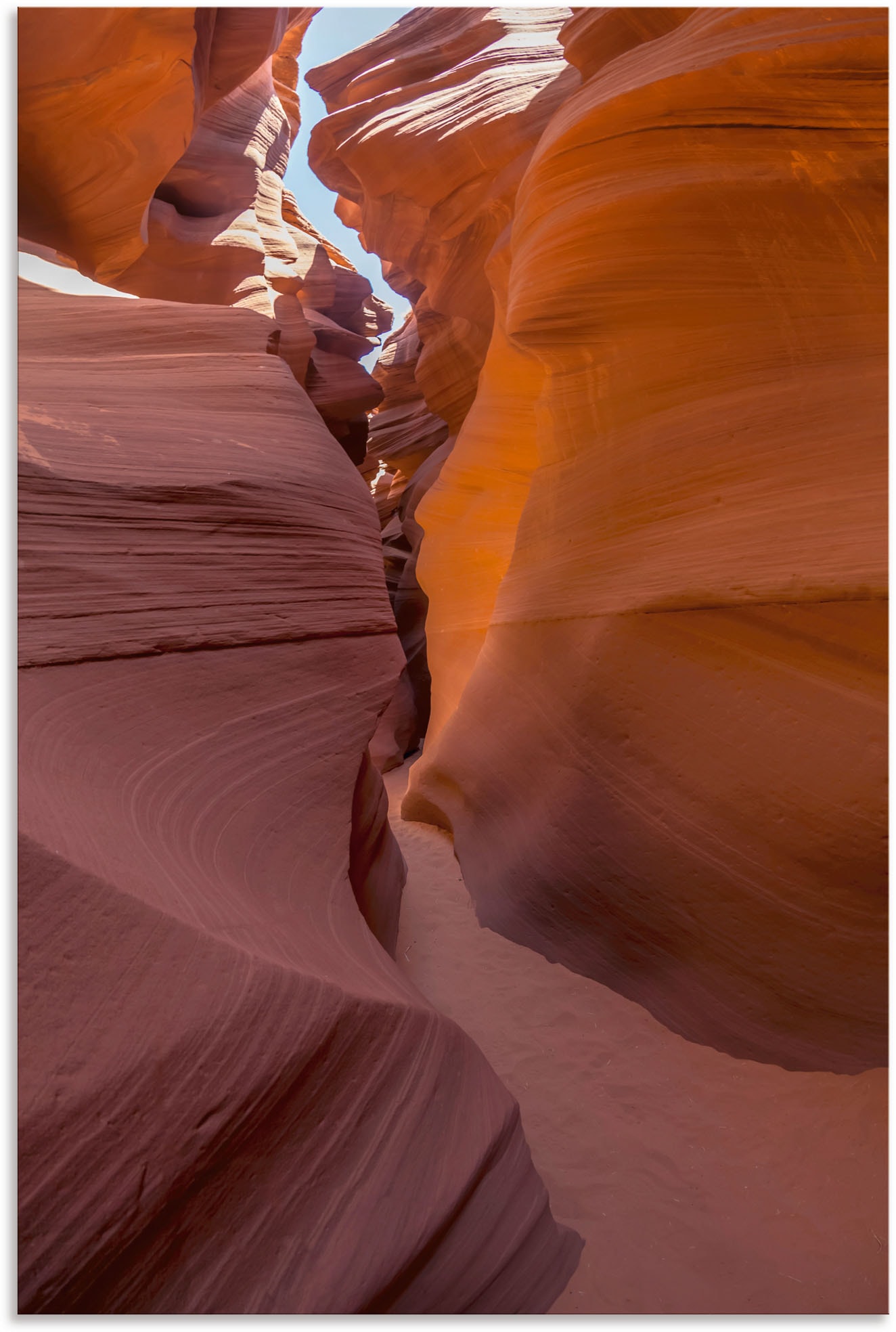 Artland Leinwandbild »Pfade durch den Antelope Canyon«, Bilder von Amerika, (1 St.), auf Keilrahmen gespannt von Artland