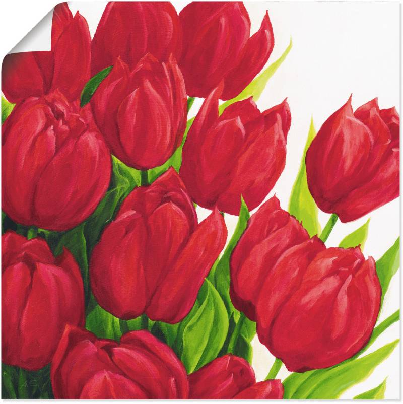 Artland Leinwandbild »Rote Tulpen«, Blumen, (1 St.), auf Keilrahmen gespannt von Artland