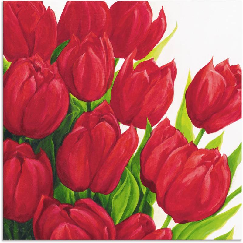 Artland Leinwandbild »Rote Tulpen«, Blumen, (1 St.), auf Keilrahmen gespannt von Artland