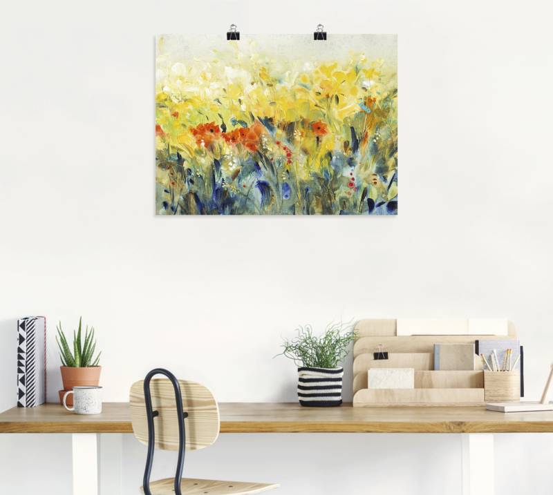 Artland Leinwandbild »Schwingende Blumen II«, Blumenwiese, (1 St.), auf Keilrahmen gespannt von Artland