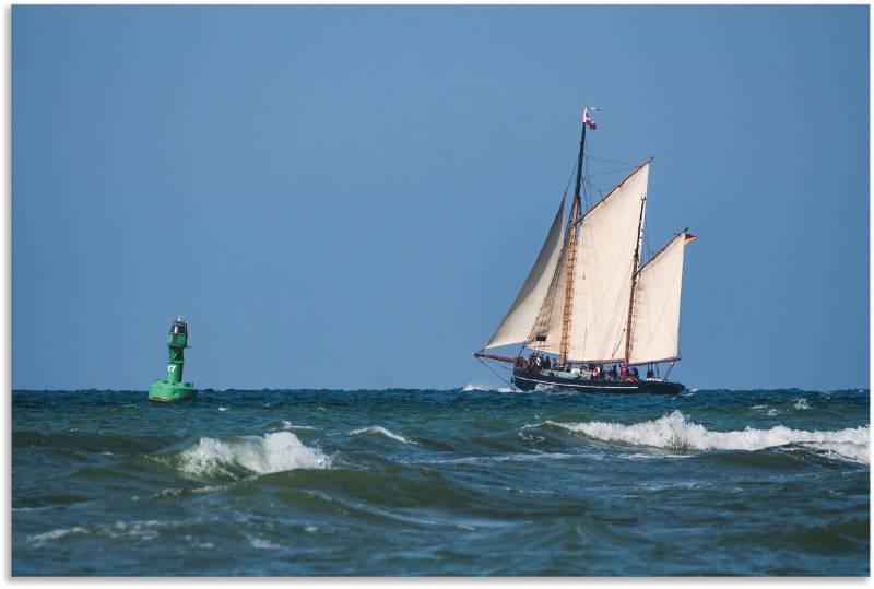 Artland Leinwandbild »Segelschiff auf der Ostsee«, Boote & Schiffe, (1 St.), auf Keilrahmen gespannt von Artland