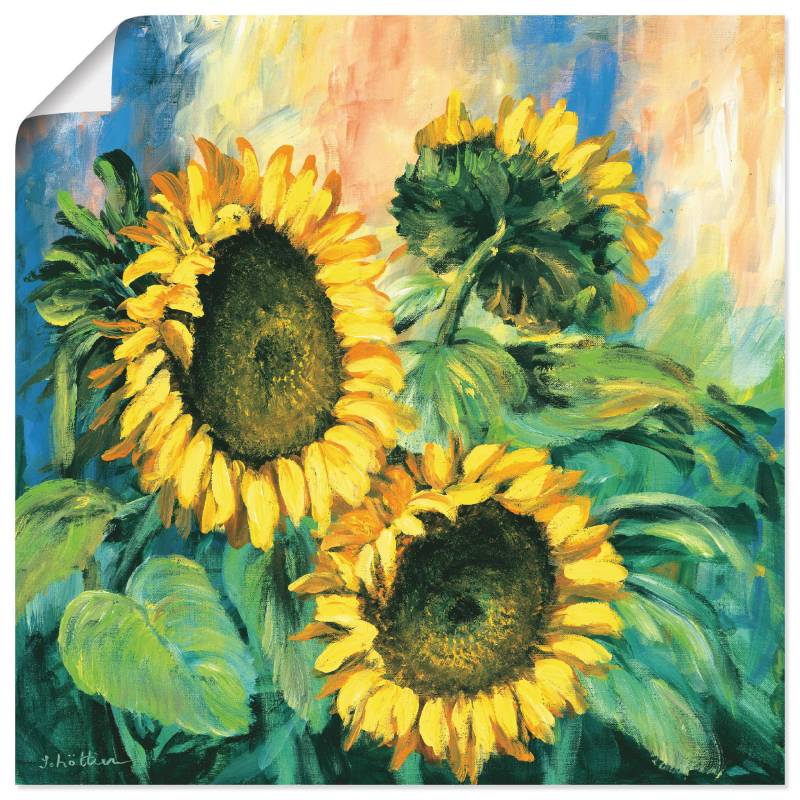 Artland Leinwandbild »Sonnenblumen II«, Blumen, (1 St.), auf Keilrahmen gespannt von Artland