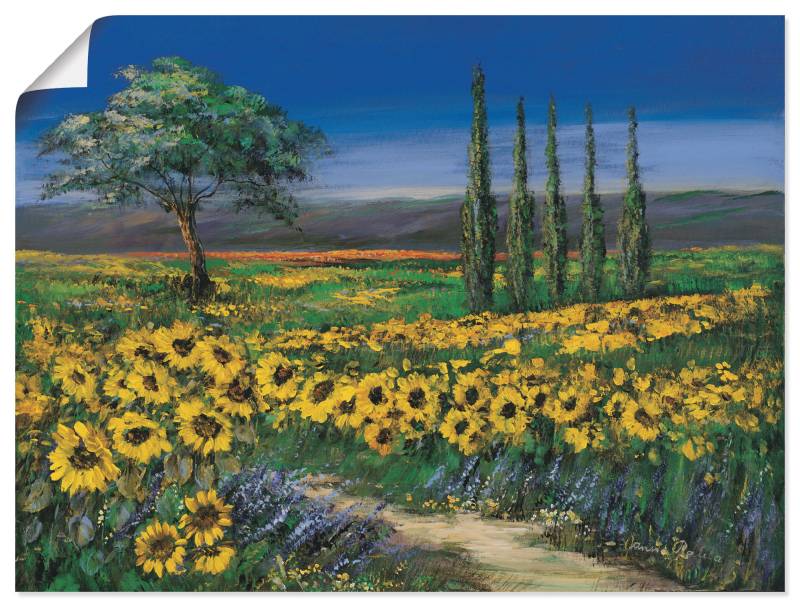 Artland Leinwandbild »Sonnenblumenfeld«, Blumen, (1 St.), auf Keilrahmen gespannt von Artland